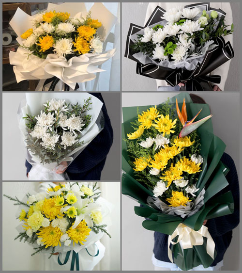福建莆田荔城区白事花束代送